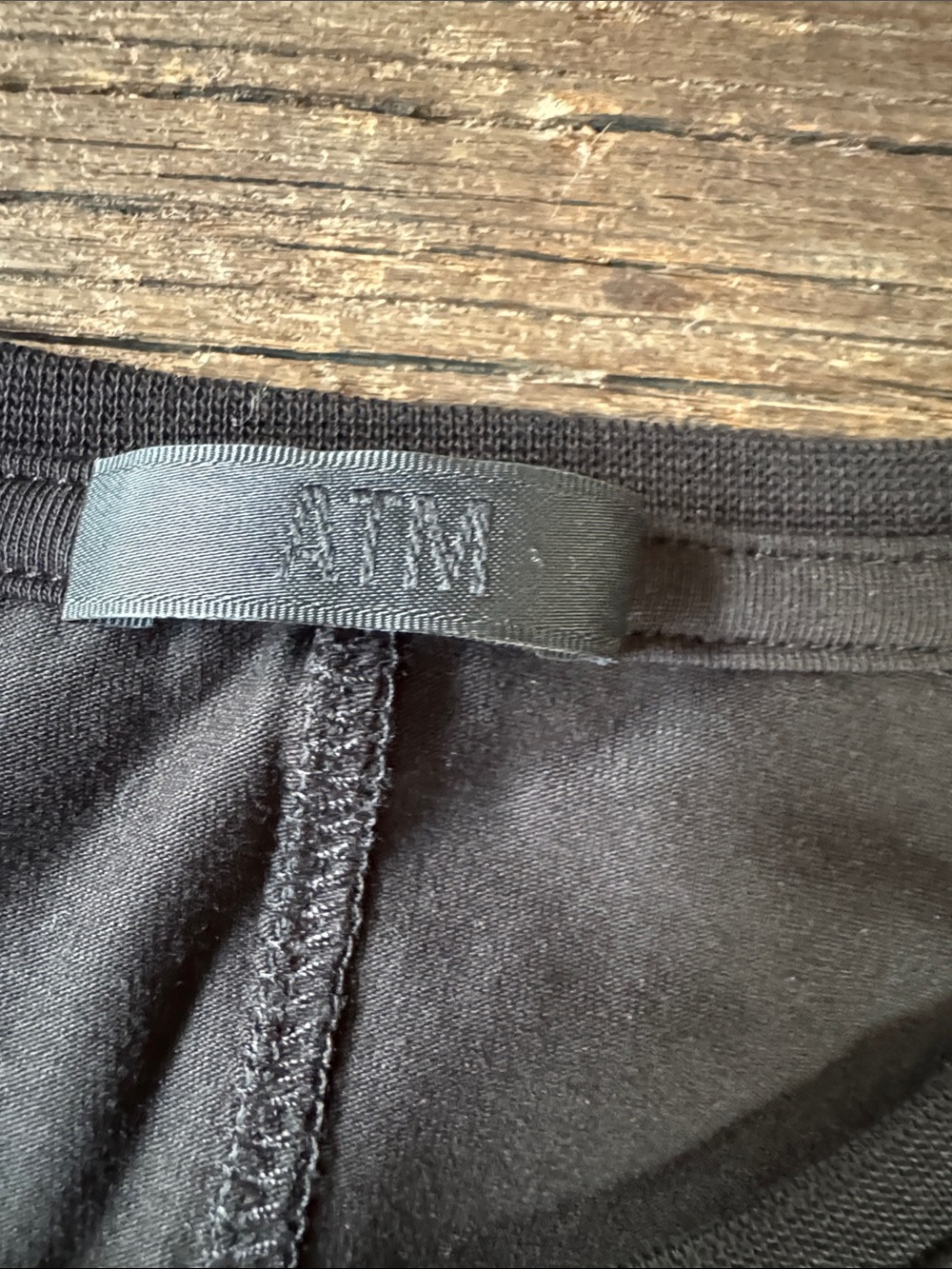 ATM black pima cotton knit sleeveless ruched waist mini dress large‎ - Picture 7 of 9